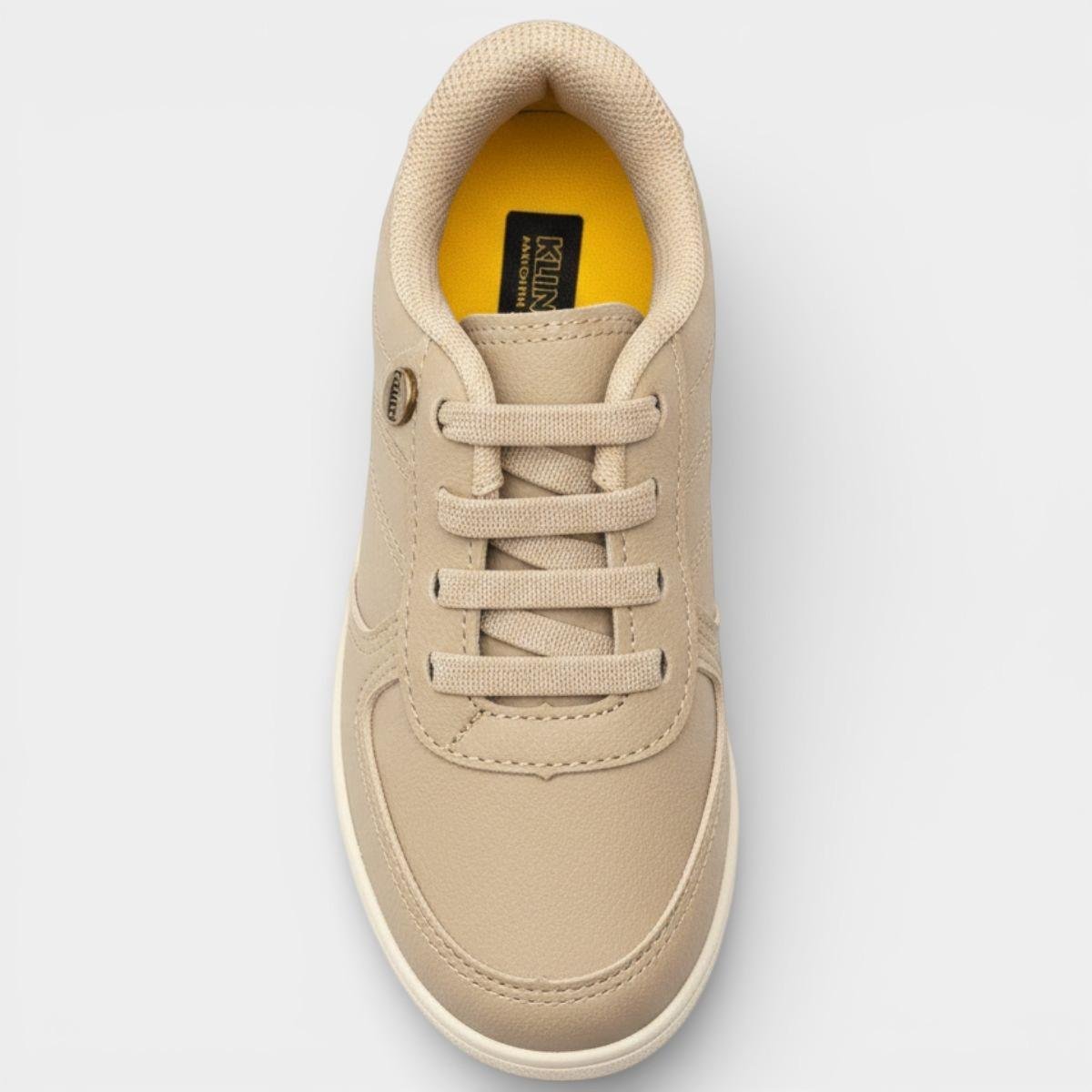 Tênis Infantil Klin Casual Flyer Mini Menino - Bege Palha Bege 3