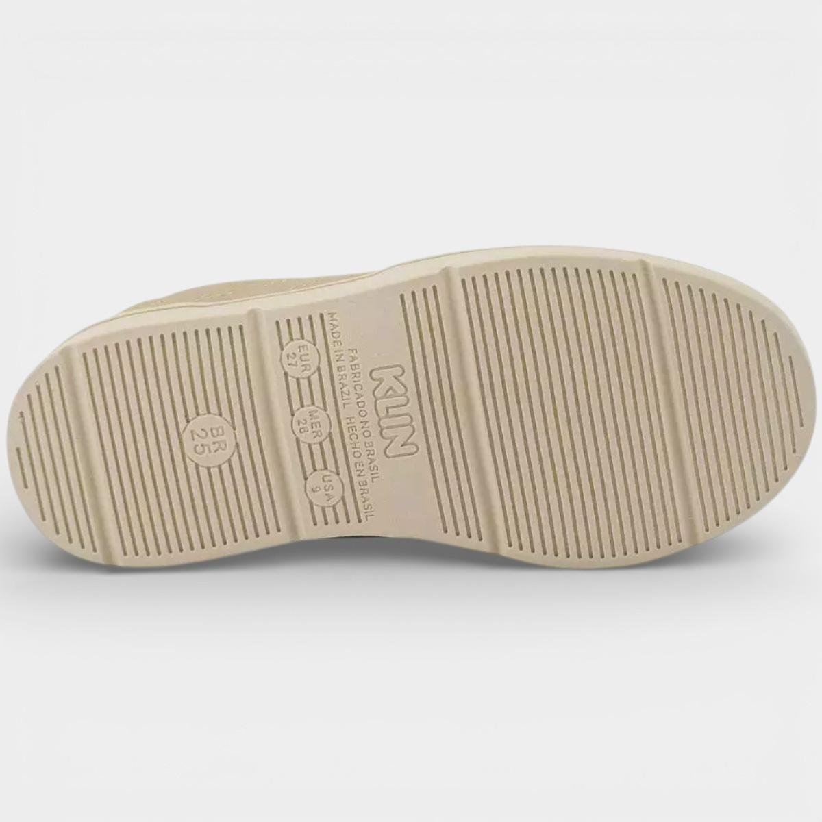 Tênis Infantil Klin Casual Flyer Mini Menino - Bege Palha Bege 5