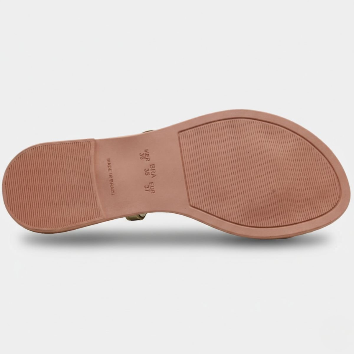 Rasteira Cia do Porto Amarração Detalhes Feminina - Dourado Dourado 5