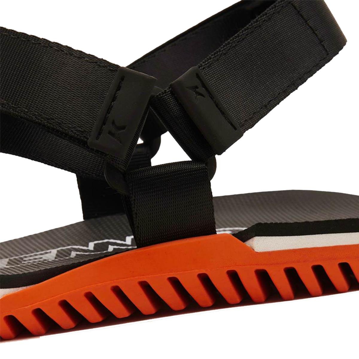 Sandália Kenner Pro Trekking NK6 Masculina - Preto e Laranja Preto 4