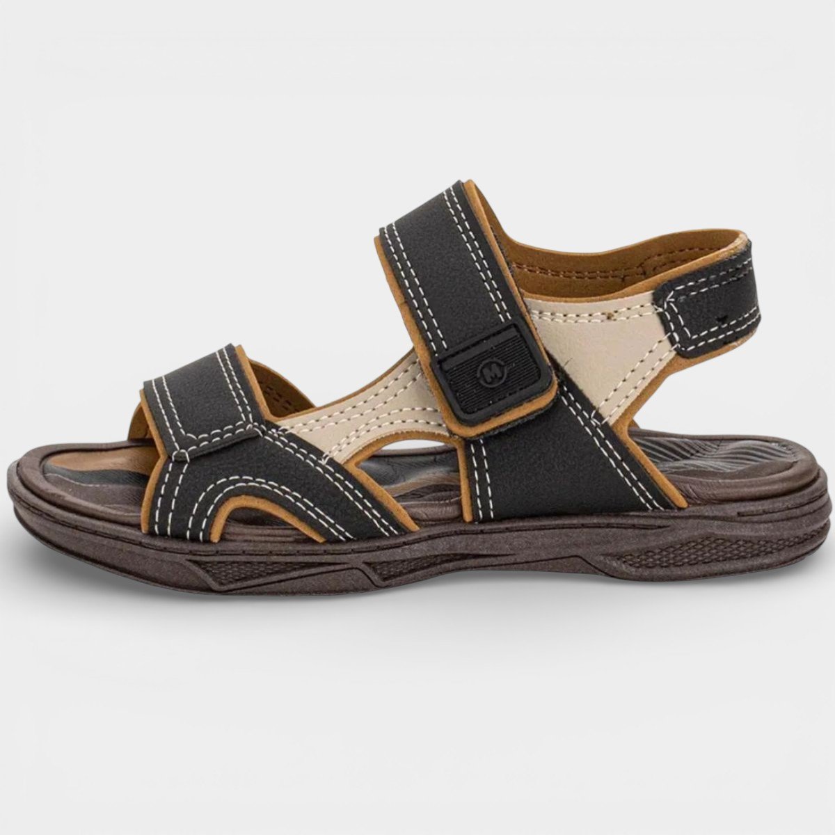 Sandália Molekinho Neo Napa Menino - Preto e Bege Preto 2