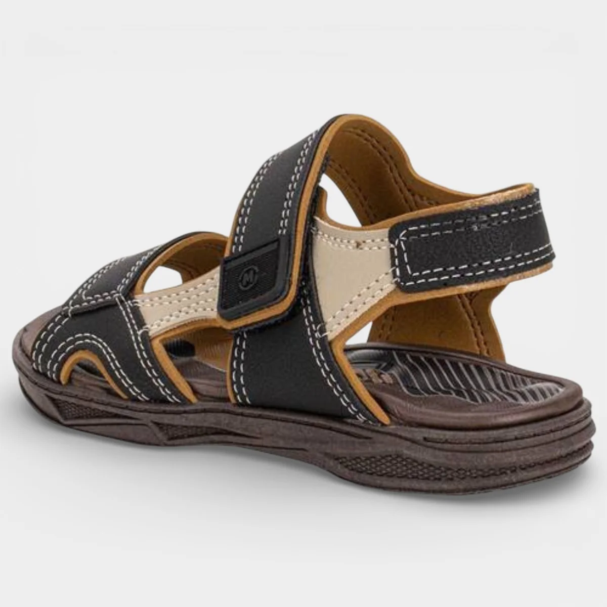 Sandália Molekinho Neo Napa Menino - Preto e Bege Preto 4