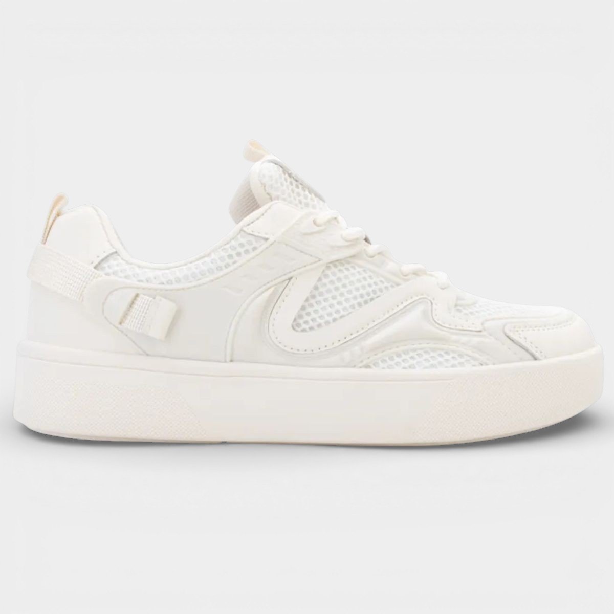 Tenis Ramarim Casual Pespontos Feminino - Off White Branco 2