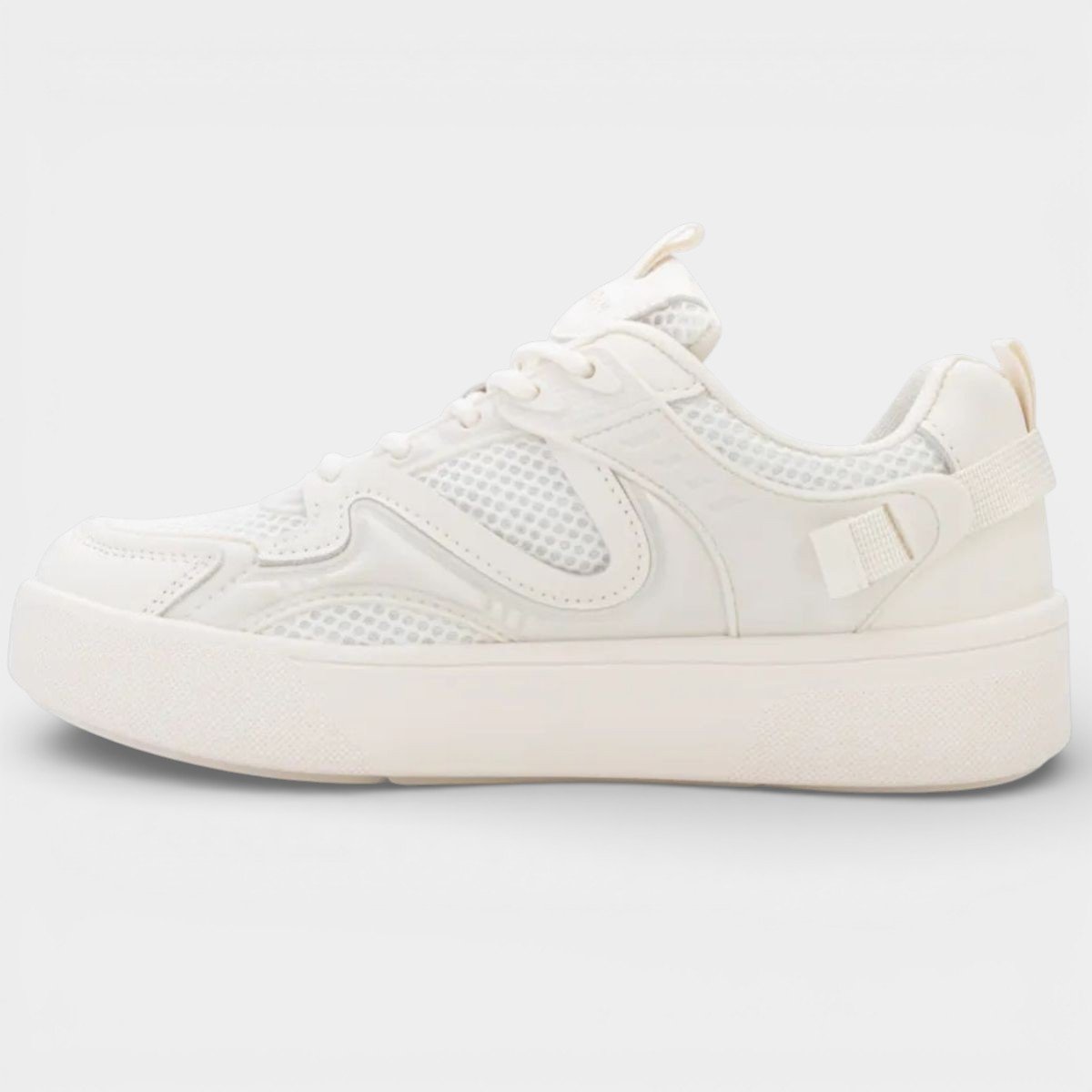 Tenis Ramarim Casual Pespontos Feminino - Off White Branco 3