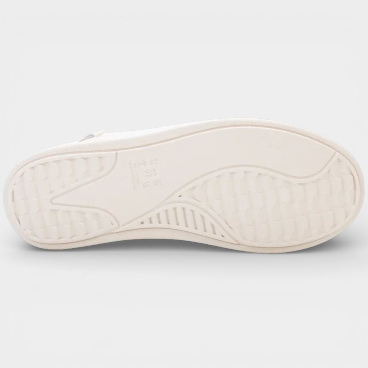 Tenis Ramarim Casual Pespontos Feminino - Off White Branco 5