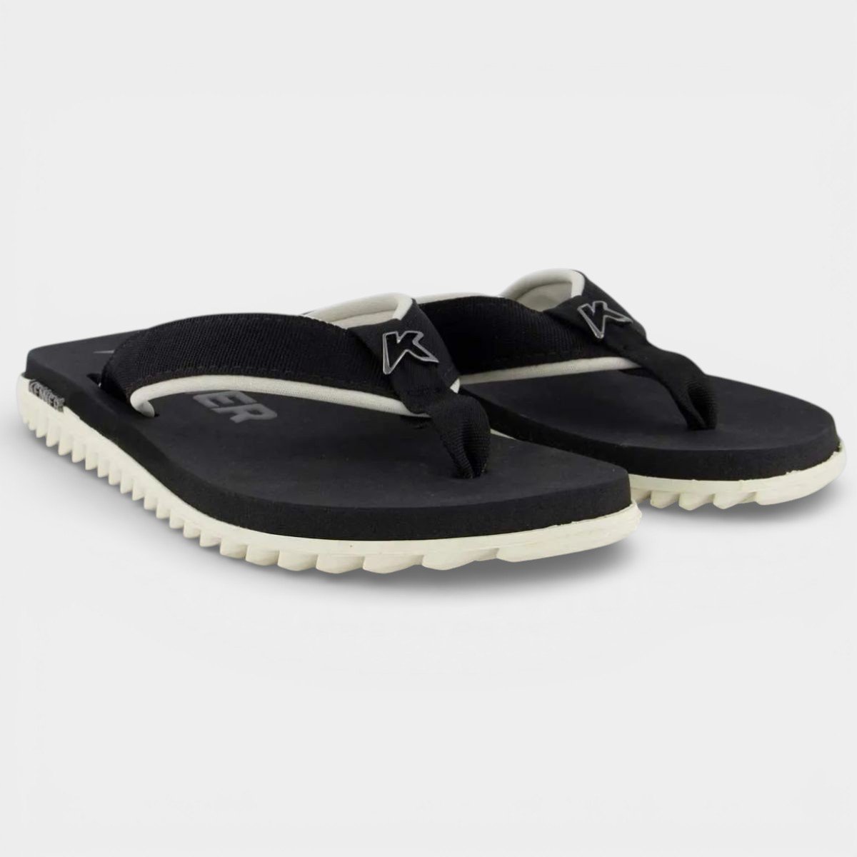 Sandália Kenner Kivah Cushy Masculina - Preto e Branco