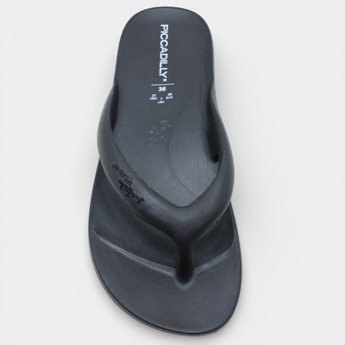 Chinelo Piccadilly Marshmallow Tratorado Feminino - Preto Preto 3