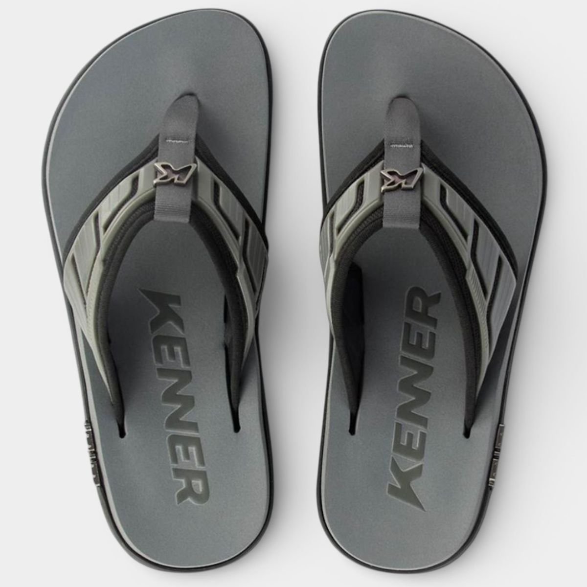 Sandália Kenner Kivah Full Force Masculina - Cinza Cinza 2