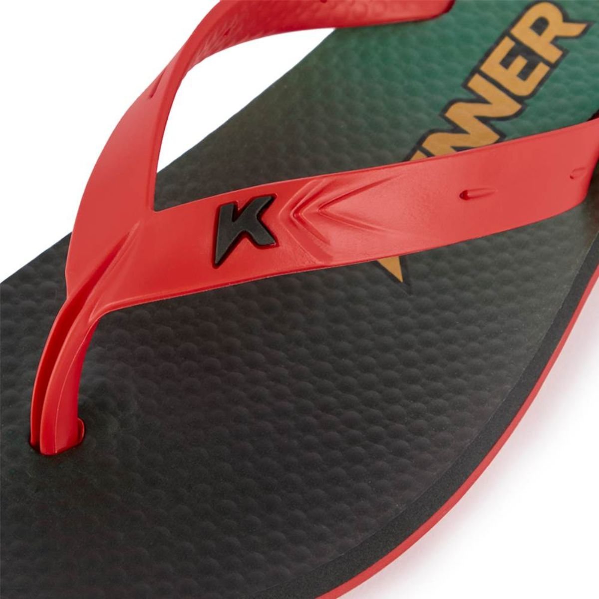 Chinelo Kenner Summer Listras Masculino - Preto e Vermelho Vermelho 4