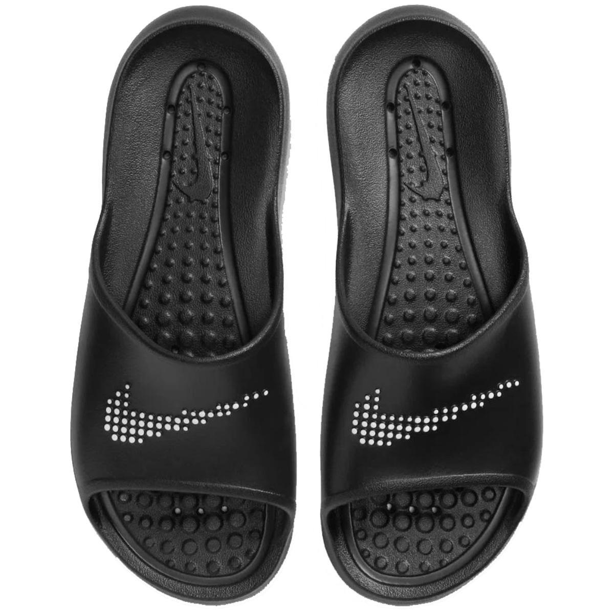 Chinelo Slide Nike Victori One Shower Masculino - Preto e Branco