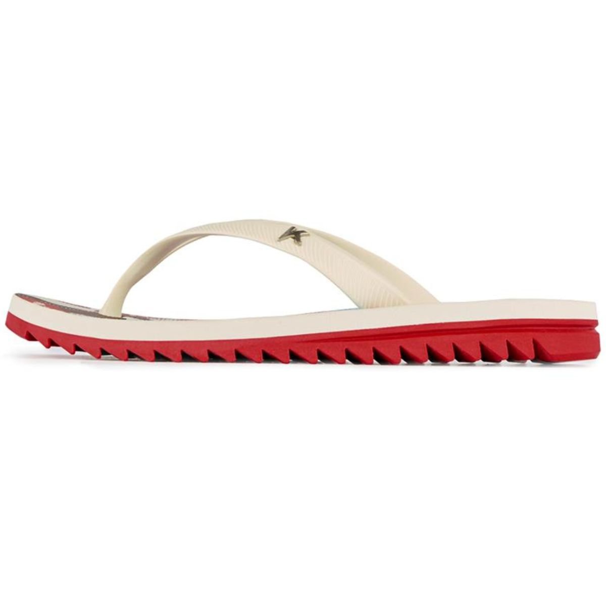 Chinelo Kenner Ibiza Funghi Feminino - Branco e Vermelho Branco 2