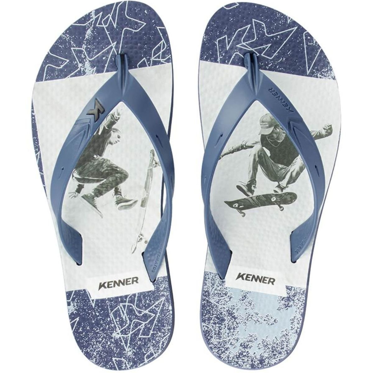 Chinelo Kenner Summer SK8 Masculino - Marinho e Azul Azul 3