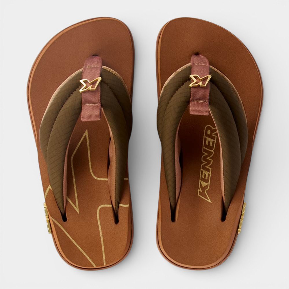 Chinelo Kenner Kivah Comfy Feminino - Marrom Marrom 3