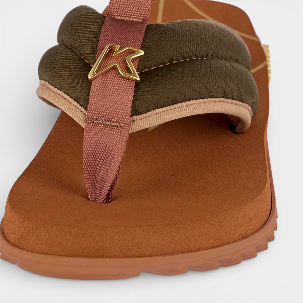 Chinelo Kenner Kivah Comfy Feminino - Marrom Marrom 4