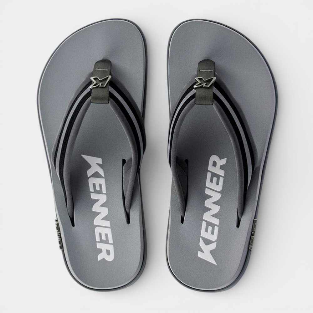 Sandália Kenner Kivah Reflex Masculina - Cinza Cinza 3