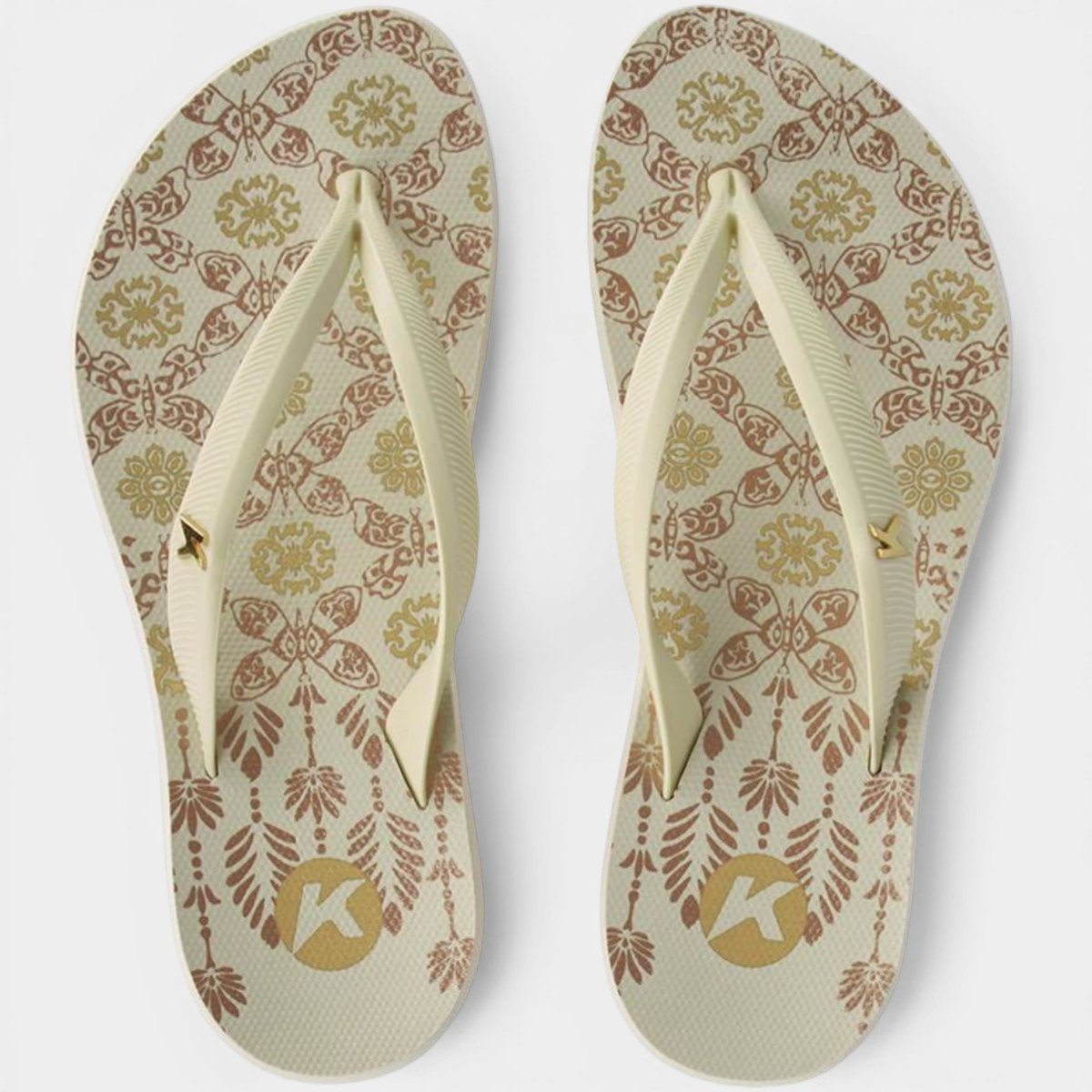 Chinelo Kenner Ibiza Aurora Feminino - Branco e Rosa Branco/Rosa 3