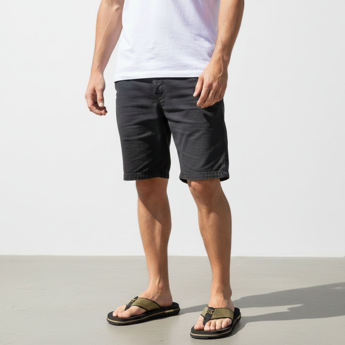 Sandália Kenner Kivah Dots L7 Masculino - Preto e Dourado Preto 5