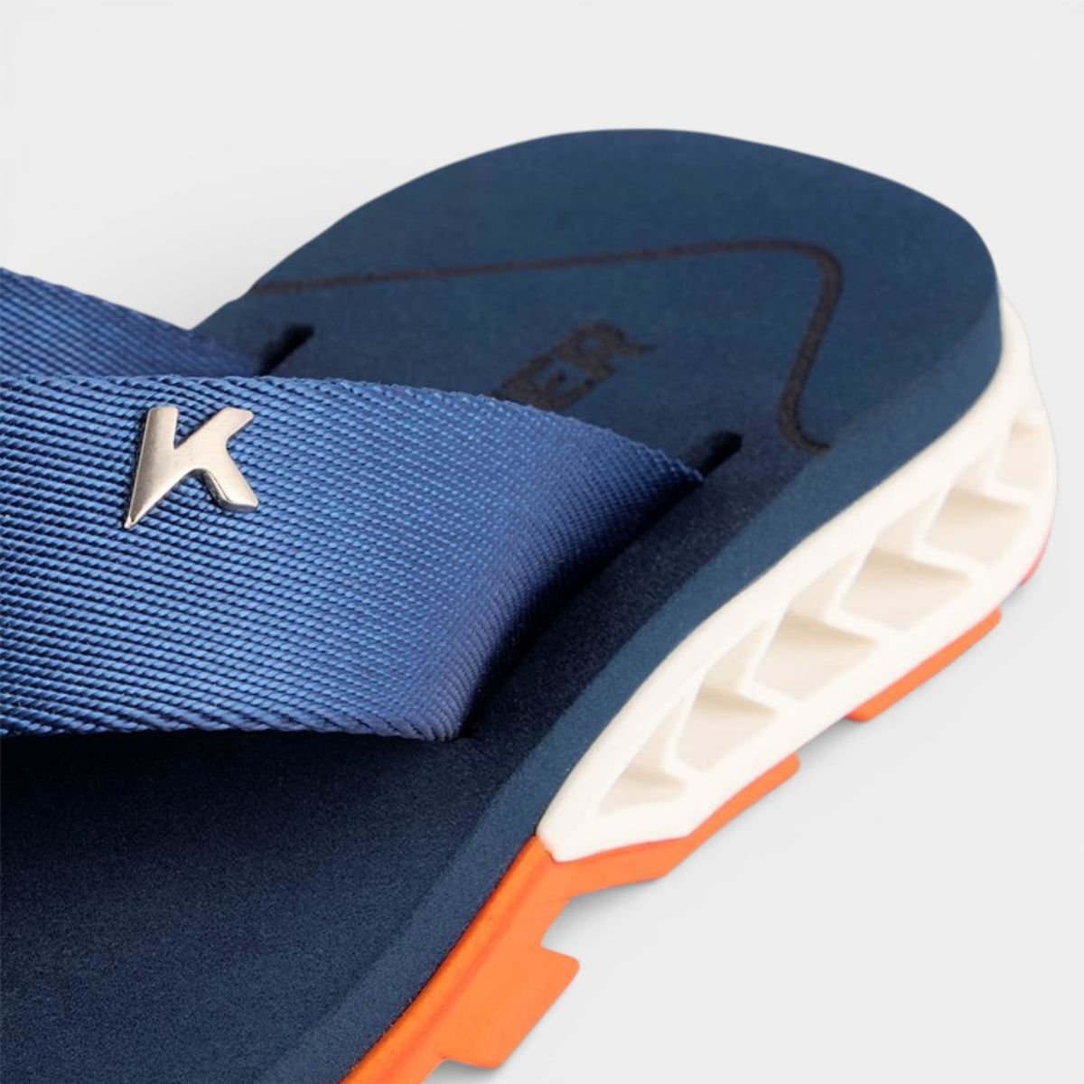 Chinelo Kenner Rakka U1 Masculino - Azul e Laranja Azul/Laranja 4