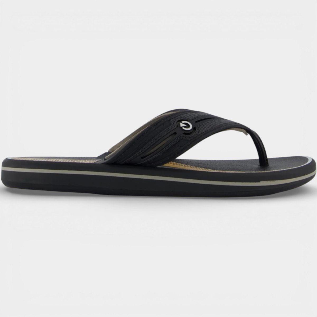 Chinelo Cartago Palermo II Masculino - Preto e Amarelo Preto/Amarelo 3