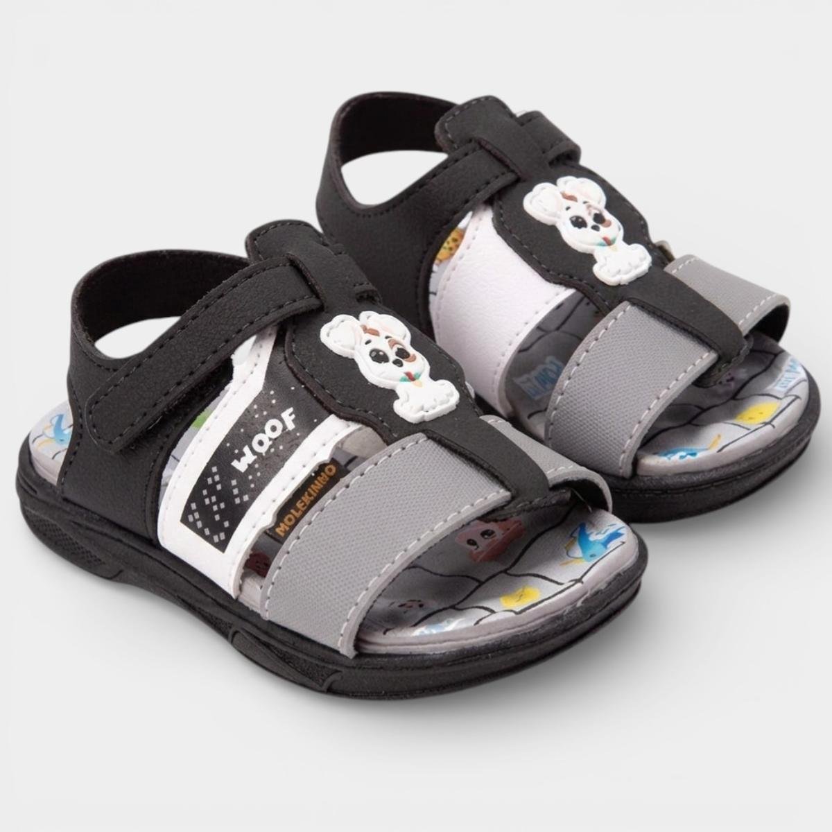 Papete Molekinho Dog Bebê - Preto e Branco