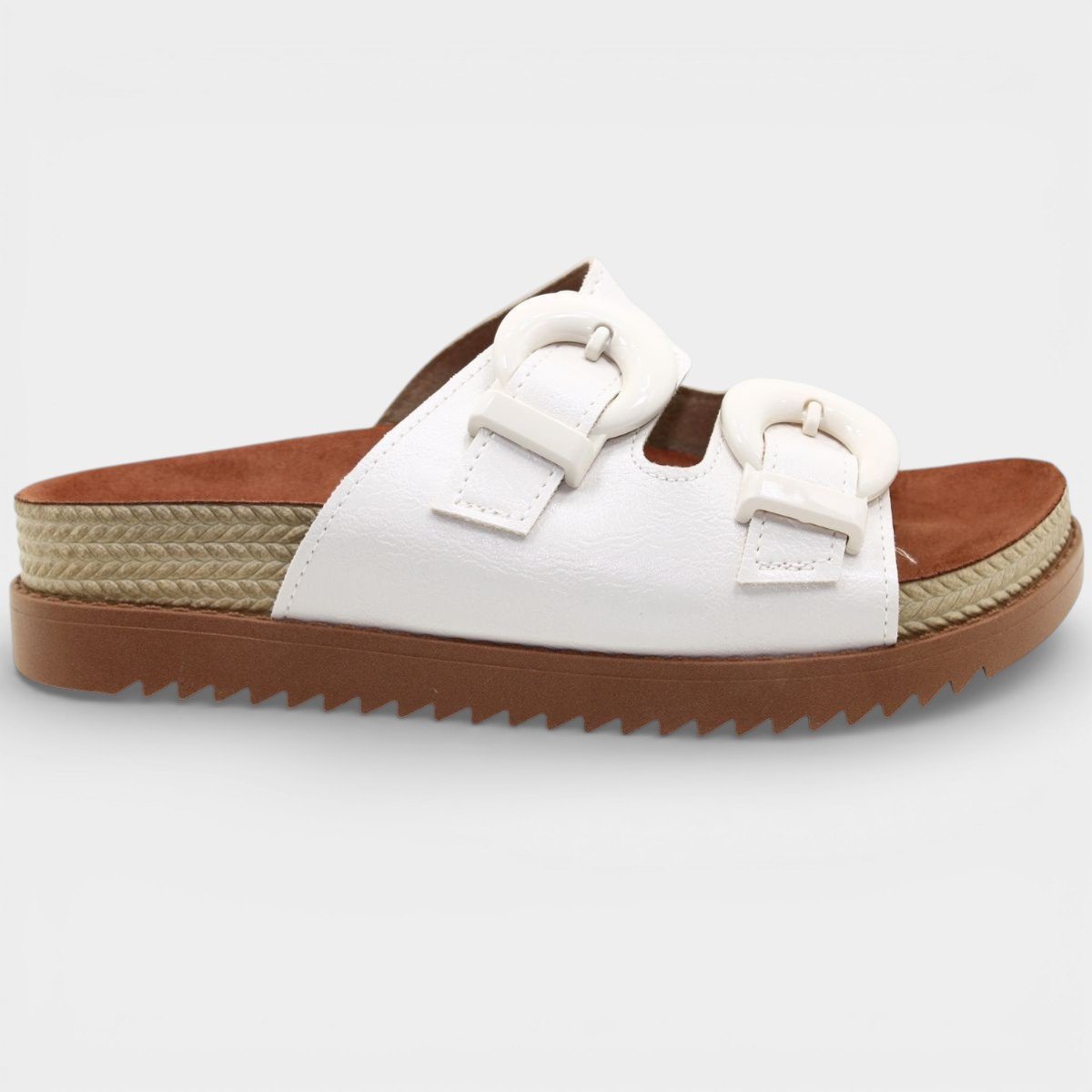 Papete Moleca Tratorada Fivelas Feminina - Off White Off White 2