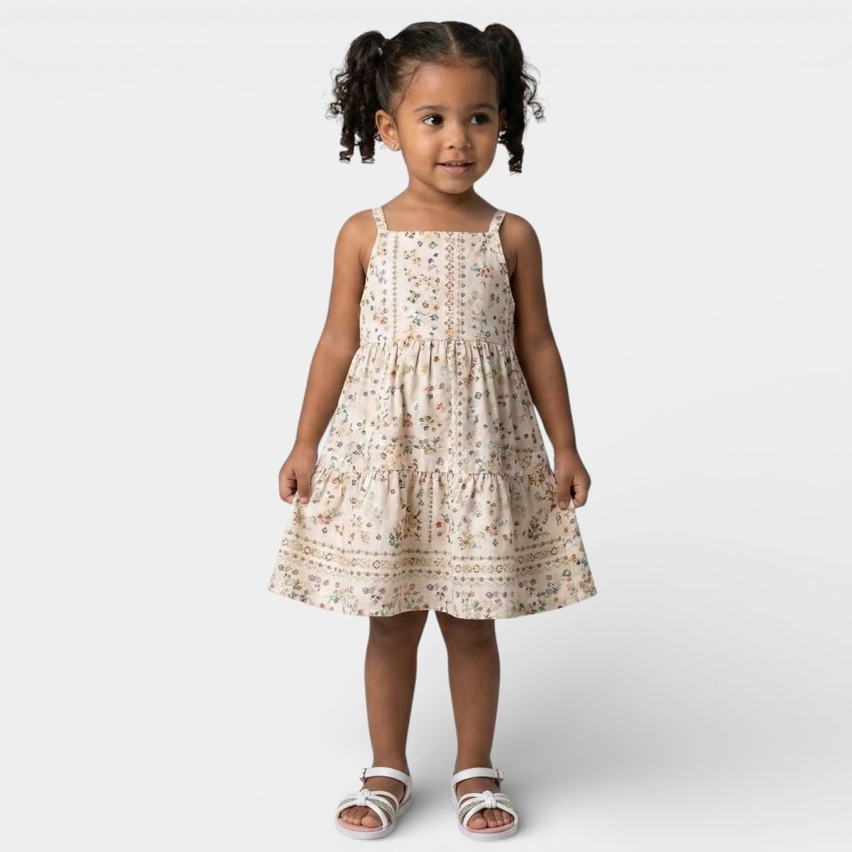 Sandália Molekinha Strass Tiras Baby - Branco Branco 6