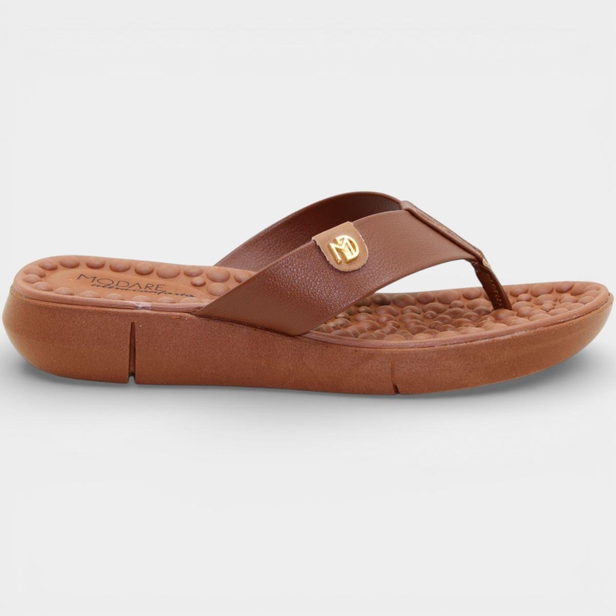Chinelo Modare Floater Confort Flex Feminino - Marrom Marrom 2