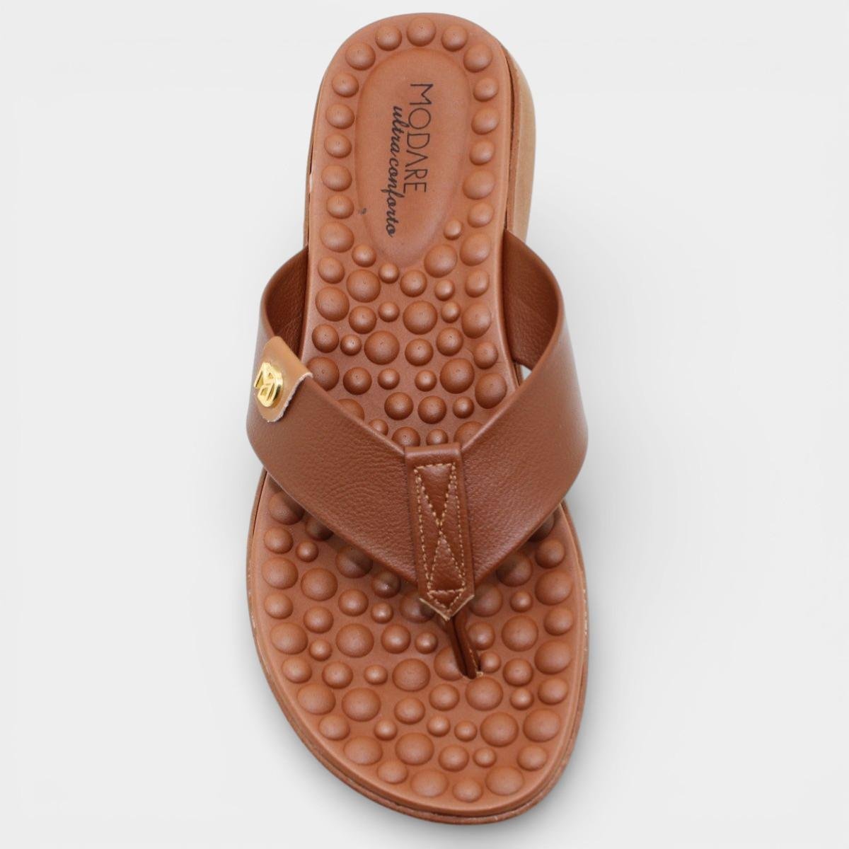 Chinelo Modare Floater Confort Flex Feminino - Marrom Marrom 3