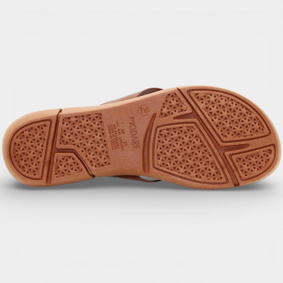 Chinelo Modare Floater Confort Flex Feminino - Marrom Marrom 5