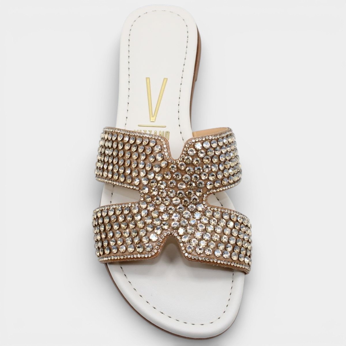 Rasteira Vizzano H Strass Feminina - Branco Branco 3