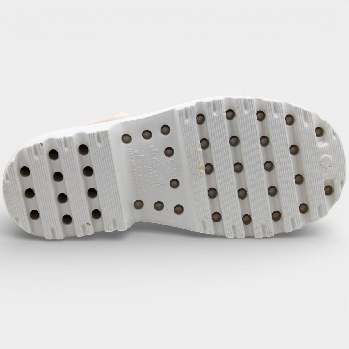 Babuche Moleca Salto Tratorado Pingente Feminina - Off White Off White 5