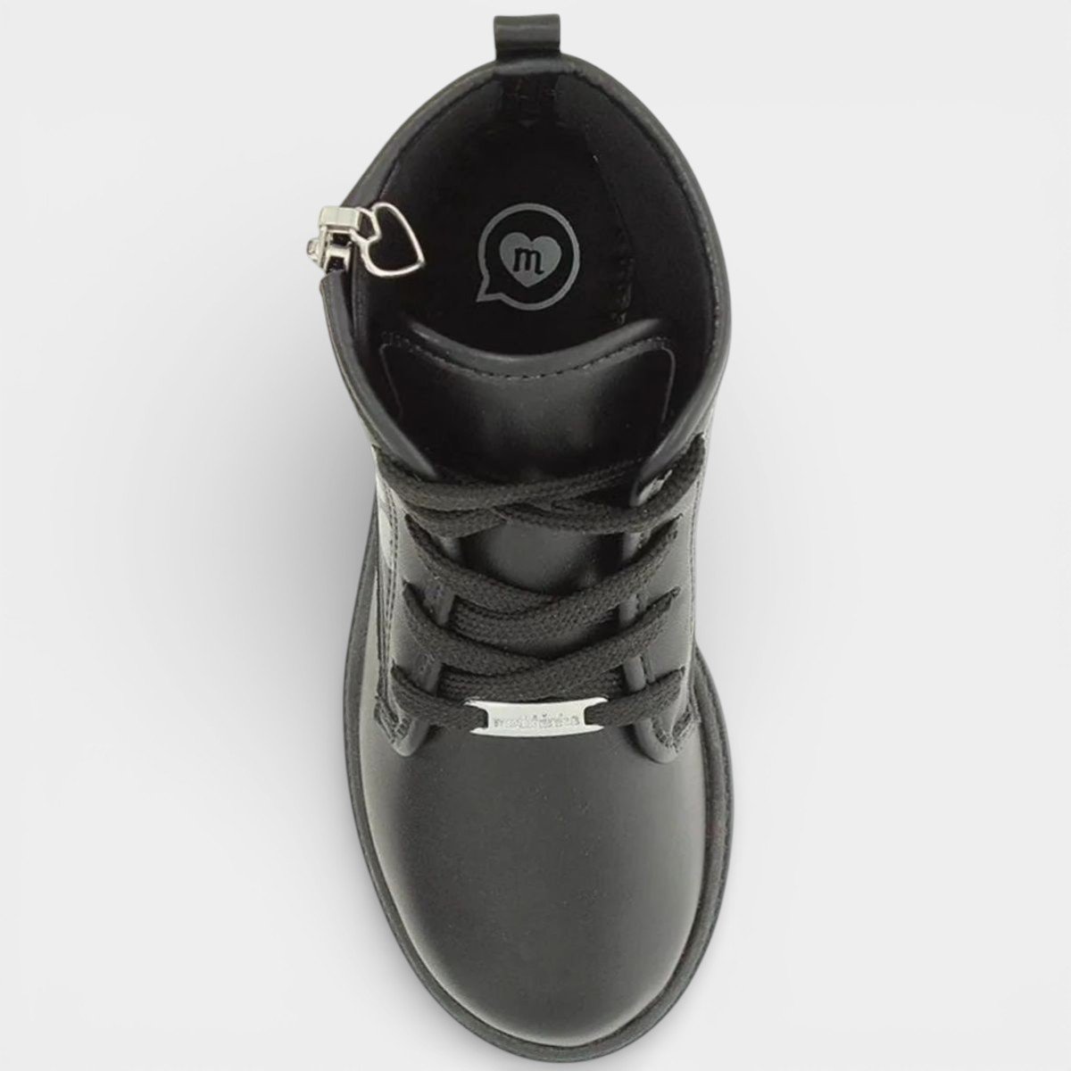 Bota Coturno Infantil Molekinha Draw Menina - Preto Preto 3