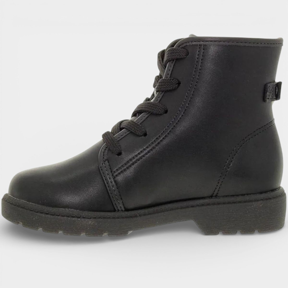 Bota Coturno Infantil Molekinha Bolsinha Menina - Preto Preto 4