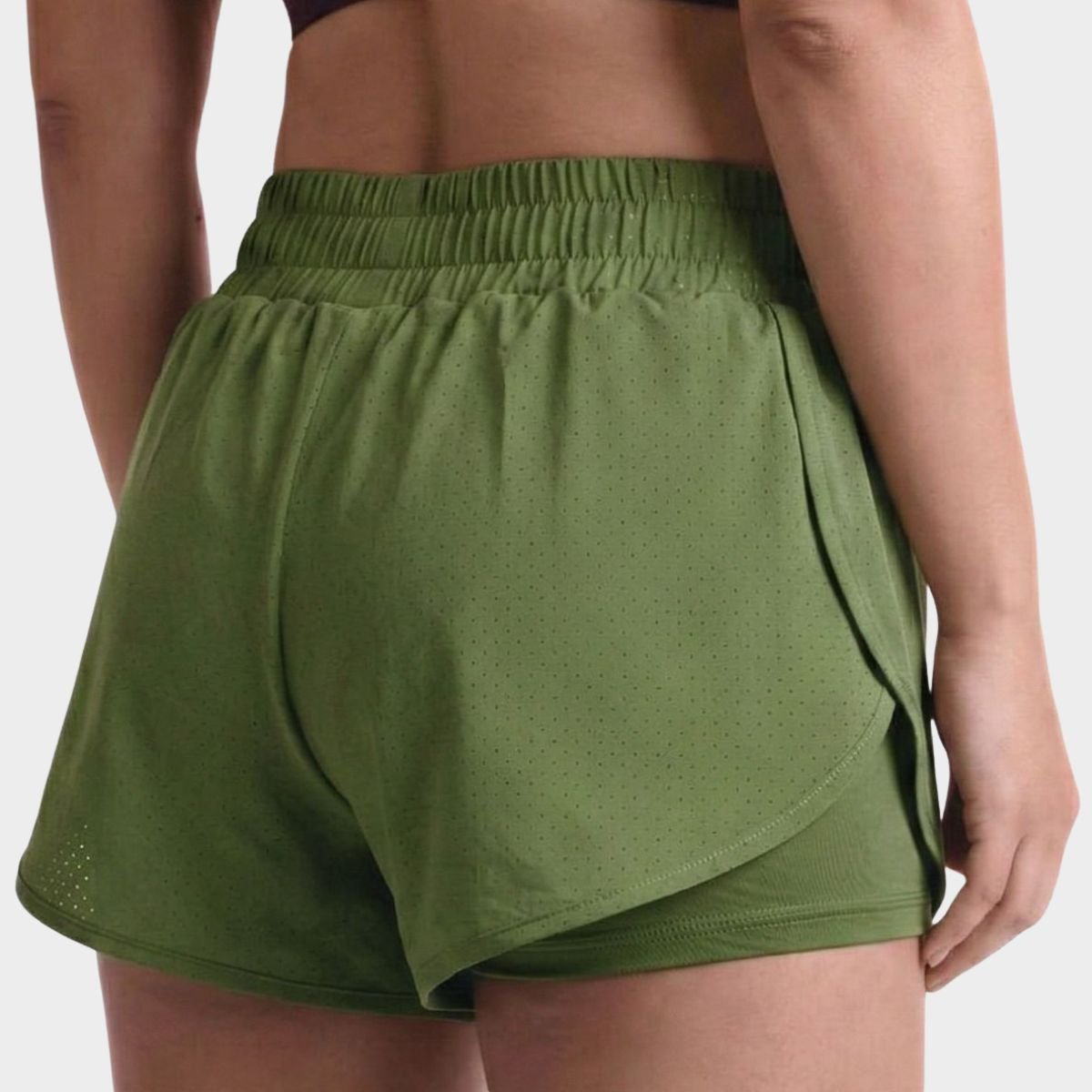Short Lupo LSport AF Duplo Running Feminino - Verde Verde 4