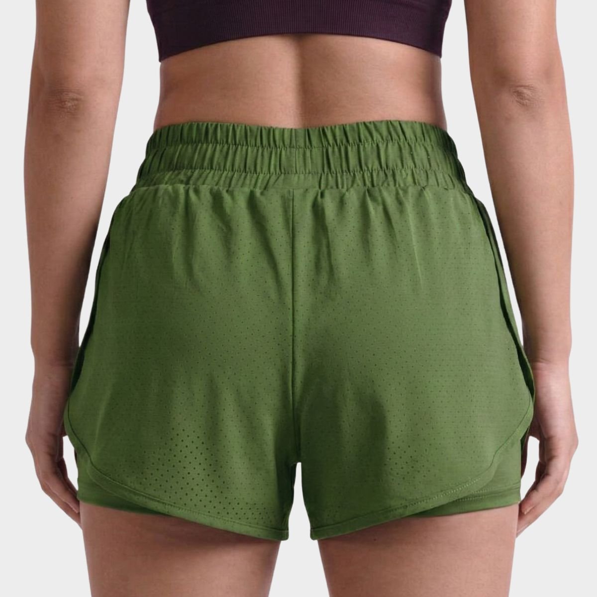 Short Lupo LSport AF Duplo Running Feminino - Verde Verde 5