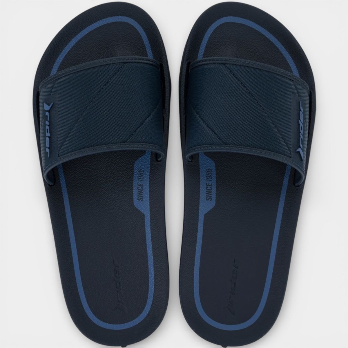 Chinelo Rider Slide Street Listra Masculino - Marinho e Azul Azul 2