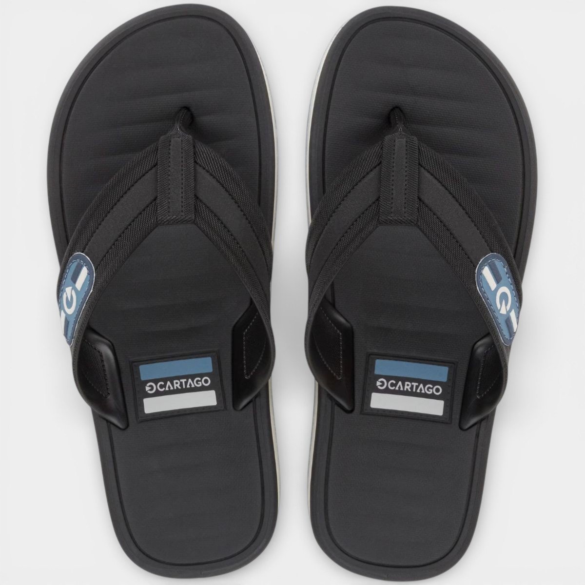 Chinelo Cartago Paris II Masculino - Preto Preto 2