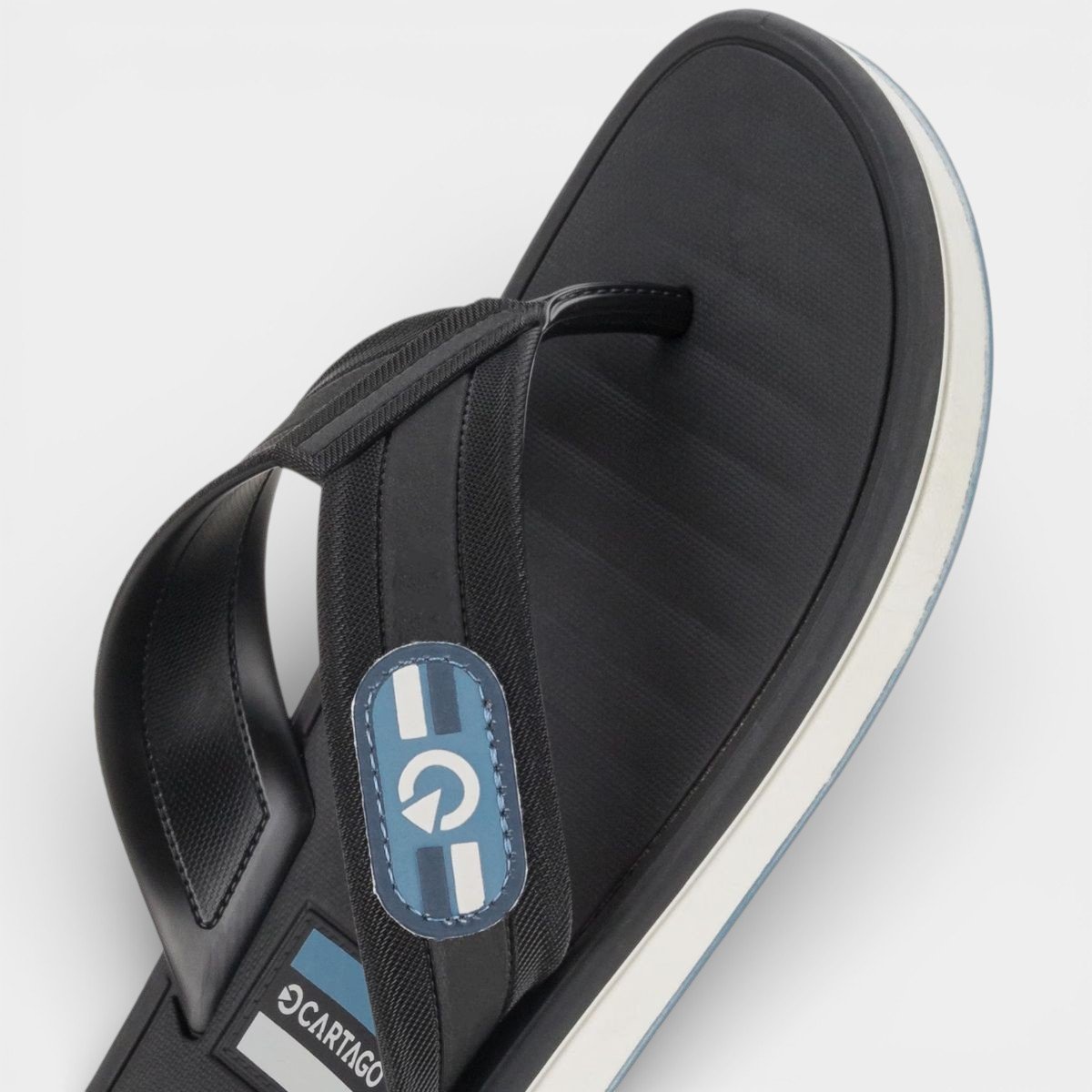 Chinelo Cartago Paris II Masculino - Preto Preto 4