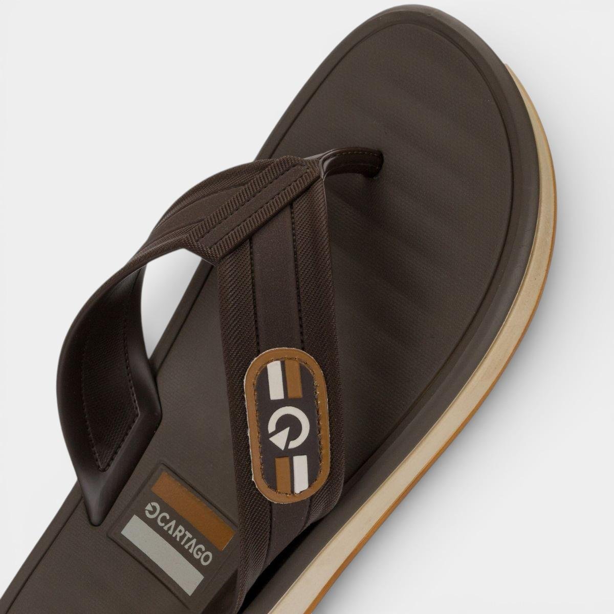 Chinelo Cartago Paris II Masculino - Marrom Marrom 4