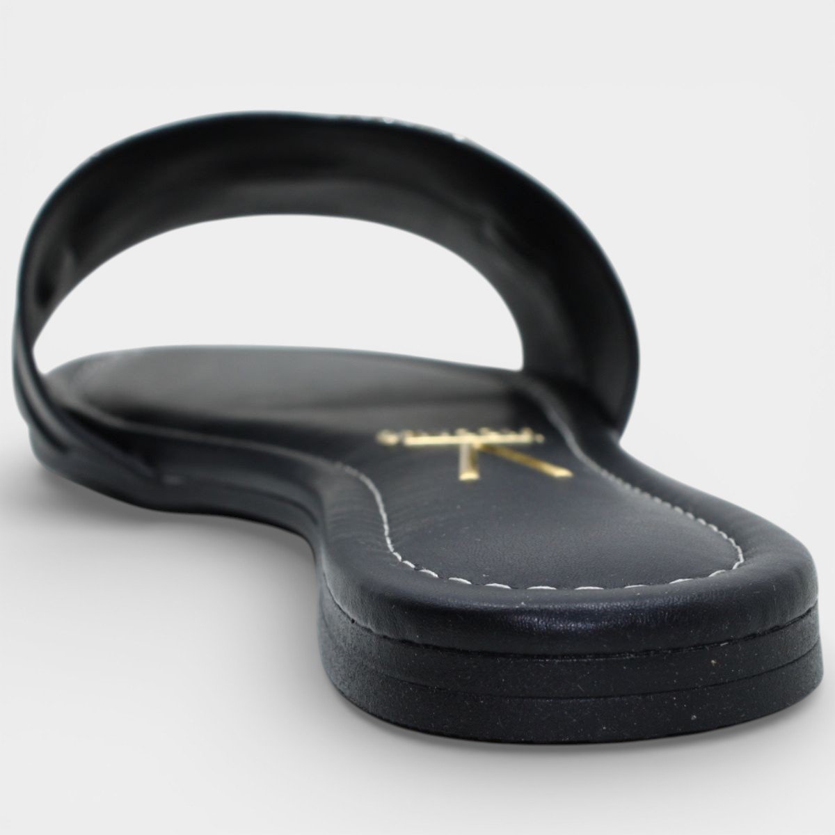 Rasteira Slide Vizzano Strass Feminina - Preto Preto 4