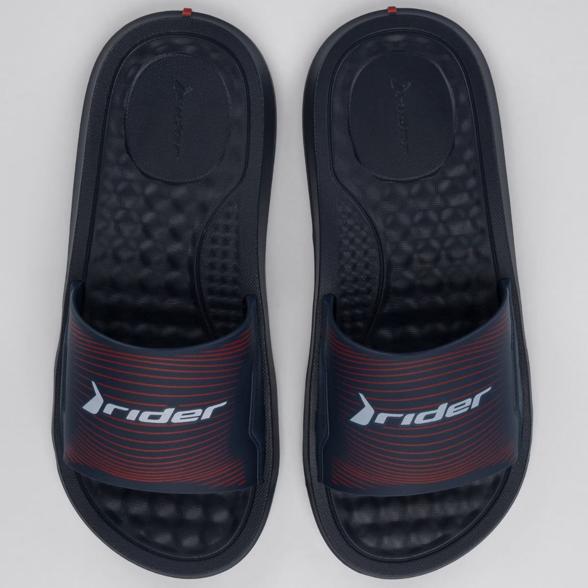 Chinelo Slide Rider Step Masculino - Marinho e Vermelho Marinho/ Vermelho 2