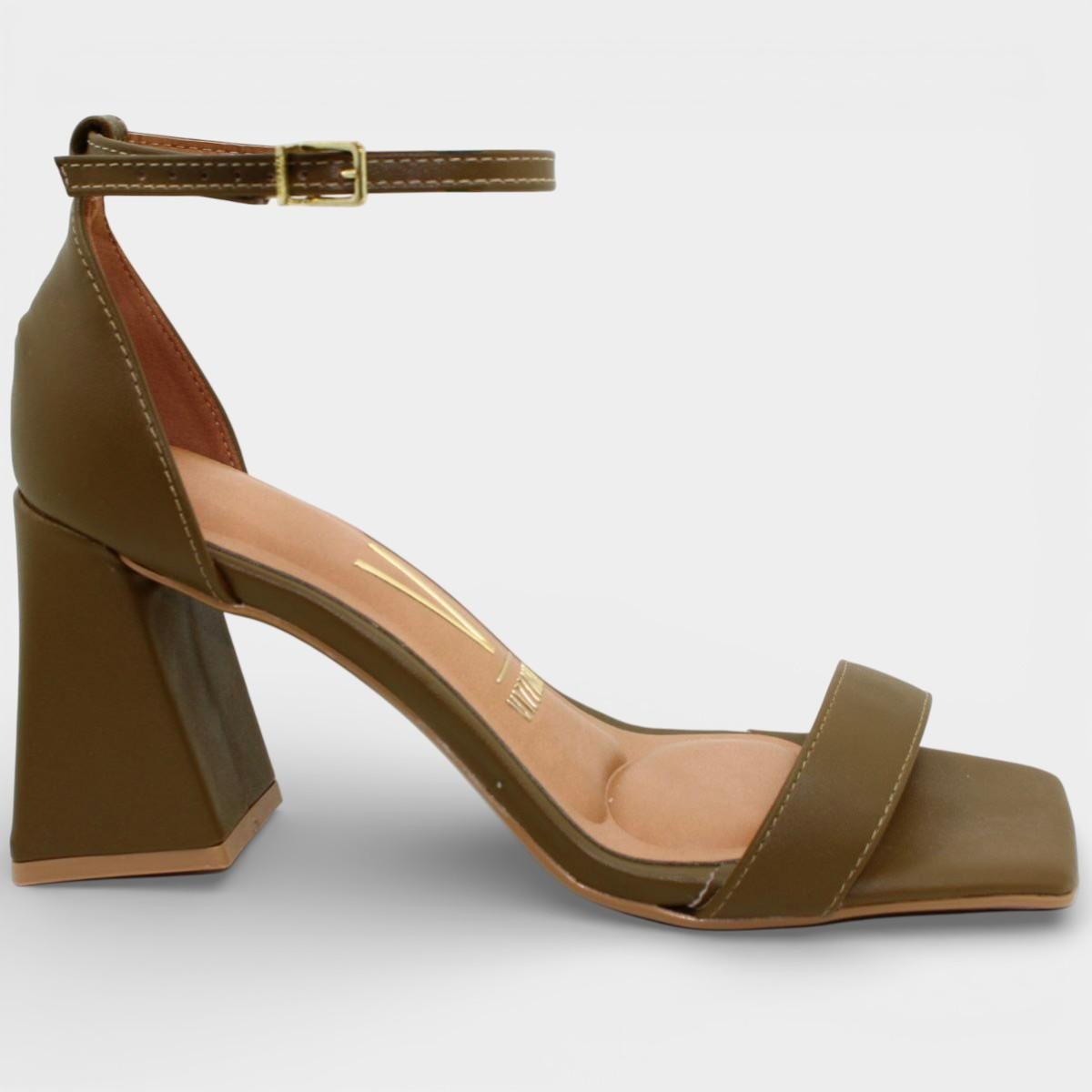 Sandália Vizzano Salto Médio Feminina - Verde Verde 2