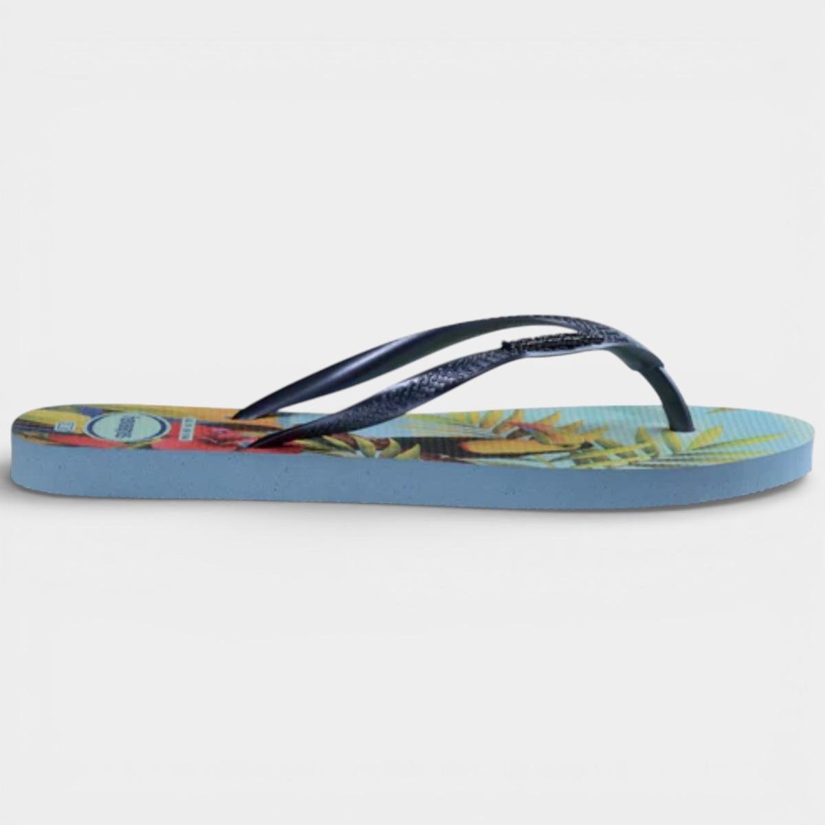 Chinelo Havaianas Slim Tropical Feminino - Azul Claro Azul/ Claro 3