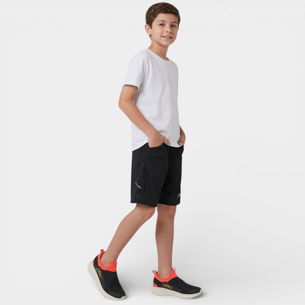 Tênis Infantil Olympikus Stream Menino - Preto e Vermelho Preto 6