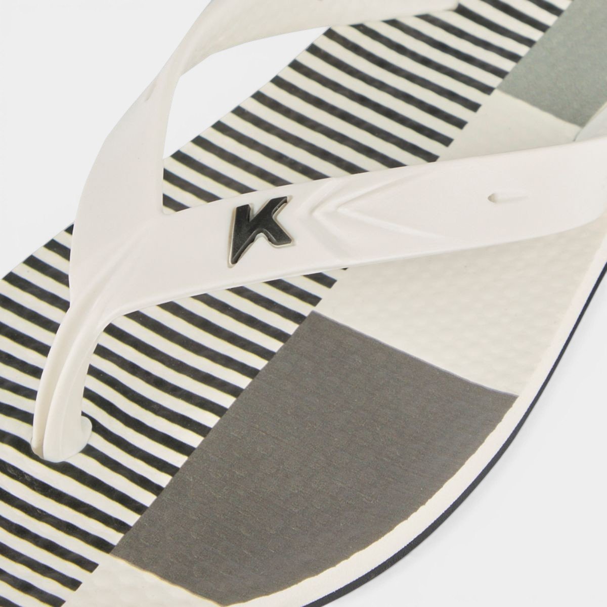 Chinelo Kenner Summer Grid Masculino - Preto e Branco Preto/Branco 4