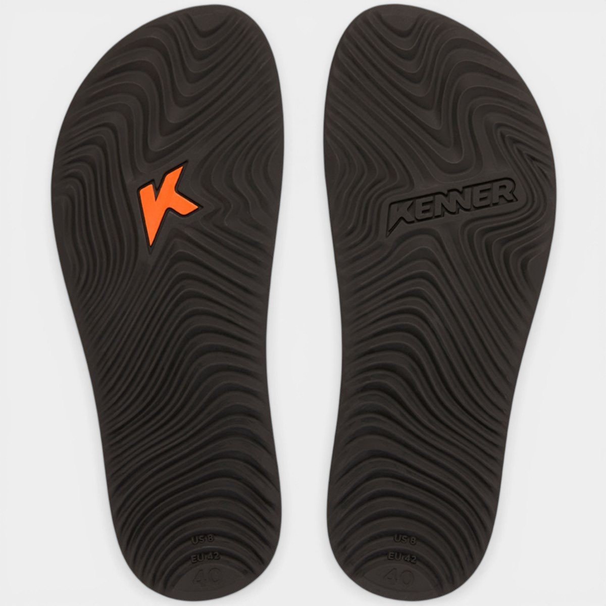 Chinelo Kenner Summer Grid Masculino - Preto e Branco Preto/Branco 5