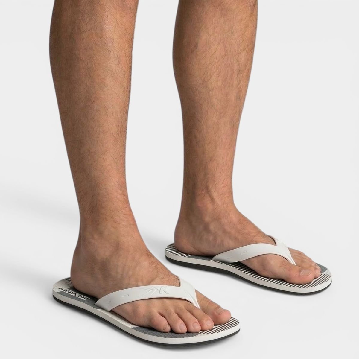 Chinelo Kenner Summer Grid Masculino - Preto e Branco Preto/Branco 6