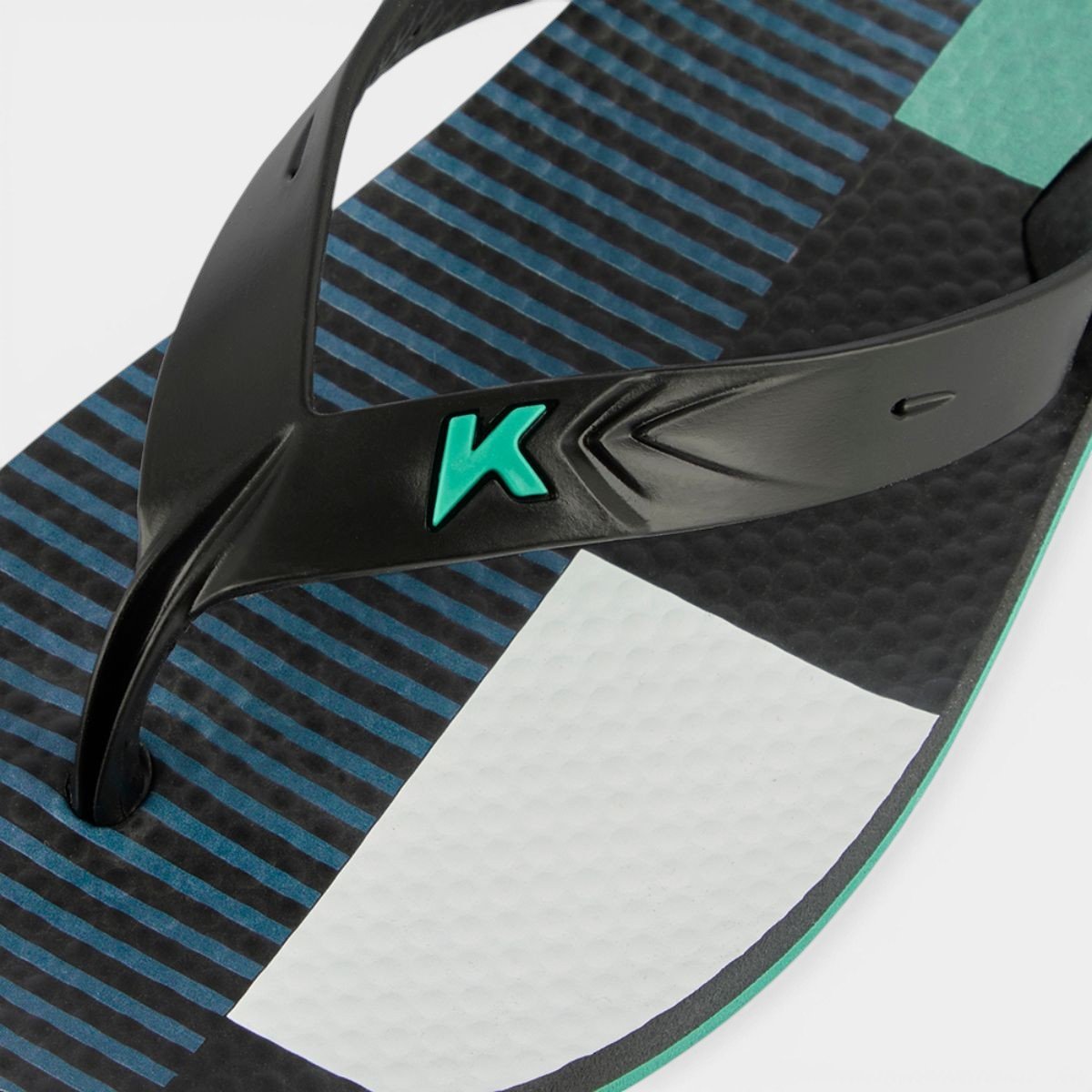 Chinelo Kenner Summer Grid Masculino - Preto e Verde Preto/Verde 4