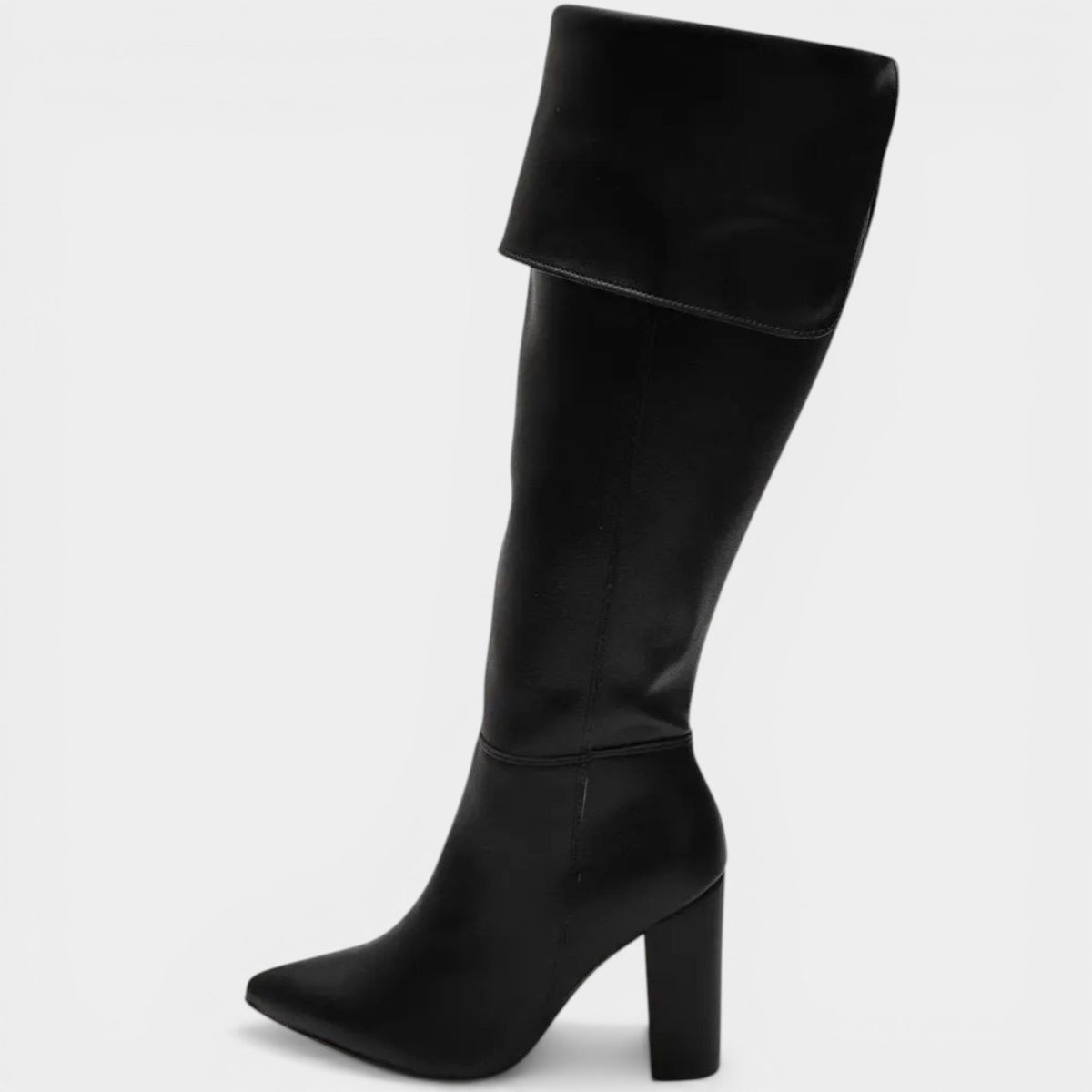 Bota Vizzano Over Cano Alto Feminina - Preto Preto 2