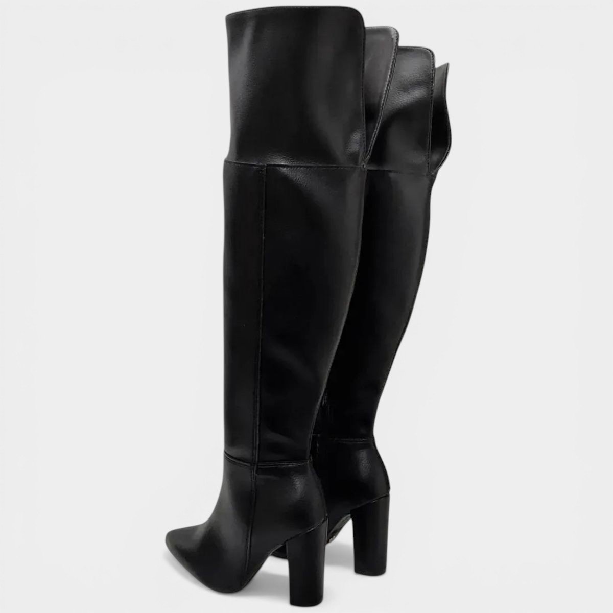 Bota Vizzano Over Cano Alto Feminina - Preto Preto 4